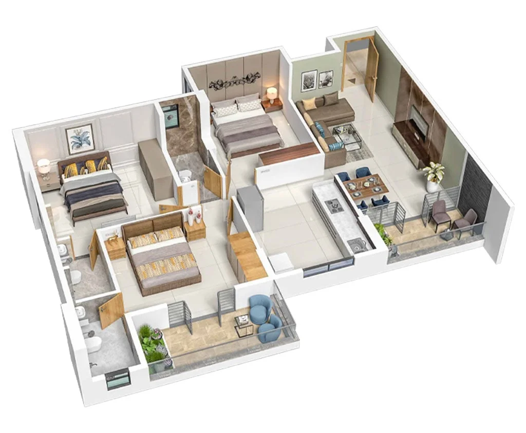 BG Aspiro 3 BHK