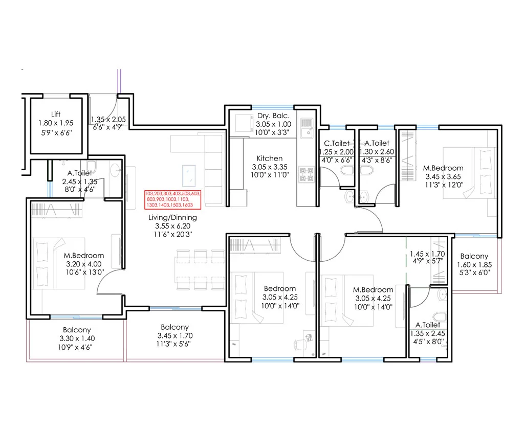BG Aspiro 4 BHK